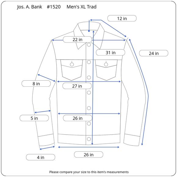 Jos A Bank 100% Linen Shirt Men's XL Green Geometric Long Sleeve Button Reserve - Picture 12 of 12